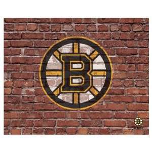  NHL Boston Bruins Artissimo Brick Wall 16x20 Canvas Art 
