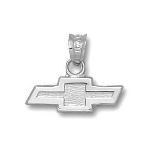  Chevy Bow Tie Logo 1/4in Sterling Silver Pendant: Jewelry