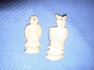 Carved Faux Ivory Netsuke Figures for one money  