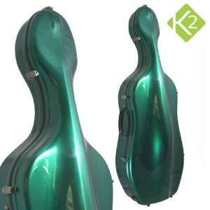 Eastman K2 Carbon Fibre 4/4 Cello Hard Case, Green NEW  