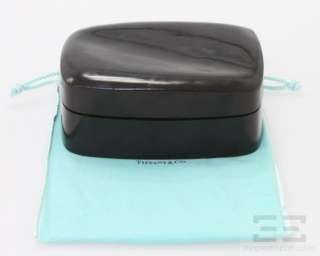 Elsa Peretti for Tiffany & Co. Black Leather Wave Jewelry Box  