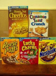 GENERAL MILLS CEREAL REESE PUFFS LUCKY CHARMS NESQUIK +  