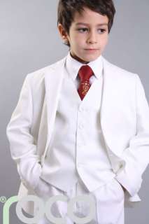   Suit Boys Holy Communion Suit First Communion Red Chalice Tie  
