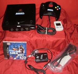 Sega Sports Branded Dreamcast Video Game System with VMU and NBA 2K1 