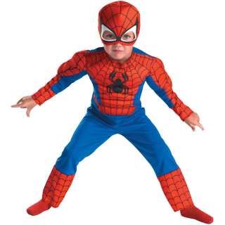   Toddler Comic Marvel Spider Man Superhero Muscle Halloween Costume