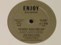 The Disco Four   Country Rock And Rap   ORIGINAL 82 Enjoy 12  SEALED 