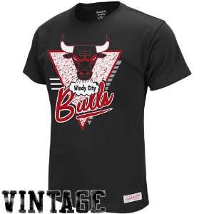  Mitchell & Ness Chicago Bulls Black Hang Time Vintage 