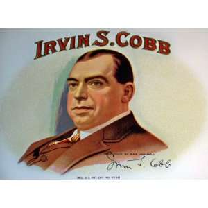    Irving S. Cobb Embossed Inner Cigar Label, 1920s 