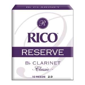  Rico Alto Clarinet Reeds, Strength 2.0, 25 pack Musical 