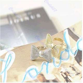 Fashion Exquisite Alloy Lovely Bowknot Cute Rings  