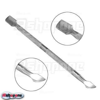 New Cuticle Pusher Remover Stainless Steel Manicure Nail Art  