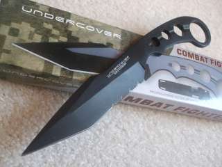 United Cutlery Undercover Fighter Black Blade Combat Knife 2735 New 
