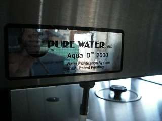 PURE WATER INC. PURE WATER DISTILLER AQUA D2000  