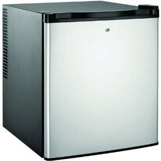   Cubic Foot Compact Refrigerator, Silver and Black by Culinair