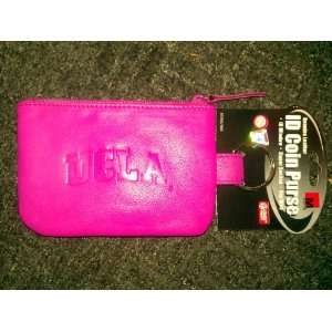  UCLA PINK LEATHER ID COIN PURSE 