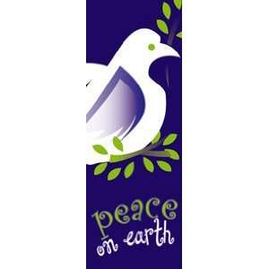  30 x 84 in. Holiday Banner Dove Peace On Earth Everything 