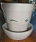 Longaberger Woven Traditions Traditional Green Flower Pot w/Saucer