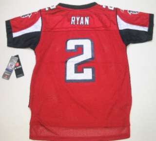   Atlanta Falcons Matt Ryan Youth On Field Jersey Red *NEW*  