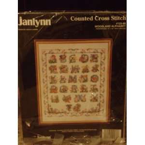   JANLYNN COUNTED CROSS STITCH  WOODLAND ALPHABET Arts, Crafts & Sewing
