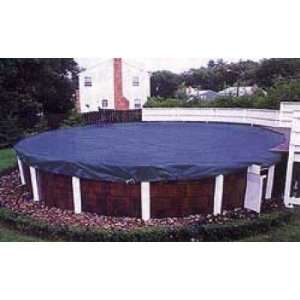   Deluxe Blue/Black Winter Cover for a 33 ft. Round Pool: Toys & Games