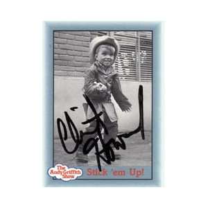 Clint Howard Autographed Signed Andy Griffith Stick em Up Card