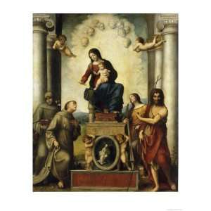  Madonna of Saint Francis Giclee Poster Print by Correggio 