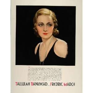  1931 Ad Tallulah Bankhead Fredric March Paramount Star 