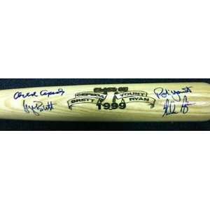  Signed Nolan Ryan Baseball Bat   Robin Yount Cepeda George 
