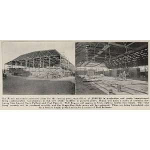  1923 Print Hal Roach Silent Film Studio Construction 
