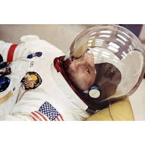  Astronaut Jim Lovell Suited Up Apollo 13 8x12 Silver 
