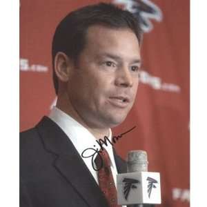  Jim Mora Jr. Autographed Atlanta Falcons (Press Conference 