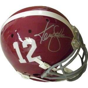 Ken Stabler Signed Helmet   Authentic