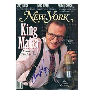 Larry King Autographed / Signed New York Magazine