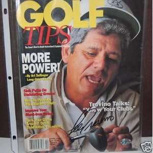  Lee Trevino Autographed Golf Magazine