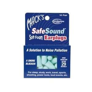  Macks Safe Sound Foam Earplugs 10 PR Health & Personal 