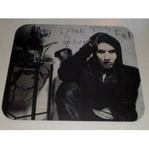 MARILYN MANSON Dressed in Black COMPUTER MOUSE PAD