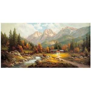  Wilder Kaiser by Max Weber. Size 19.75 inches width by 15 