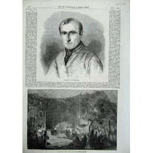 Paul Delaroche 1856 Spanish Church Scene Topham Print
