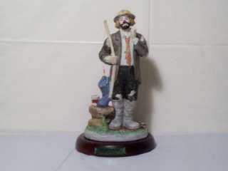 Clown Figurine from the Emmett Kelly Jr Collection Fisherman  