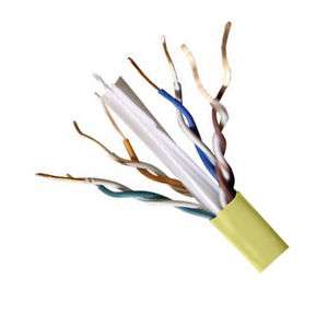 CAT6E Riser CMR Ethernet Cable 550 MHz   YELLOW   1000  