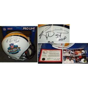 Ricky Williams Signed Pro Bowl Pro Helmet w/MVP:  Sports 