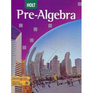  Holt Pre Algebra [Hardcover] Jennie M. Bennett Books