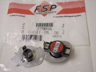 brand new item factory genuine whirlpool fsp dryer thermostat kit part 