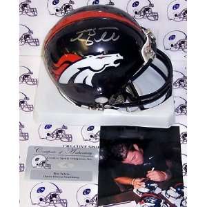 Tim Tebow Autographed Denver Broncos Riddell Mini Helmet