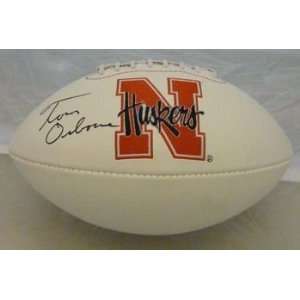 Tom Osborne Autographed Nebraska Cornhuskers Football