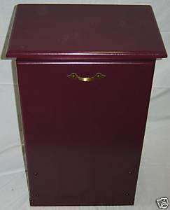   Maple Wood Barn Red Kitchen Garbage Bin Trash Can or Recycling Can Bin