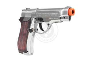   Full Metal Airsoft M84 Hi Power CO2 Non Blowback Pistol Silver  