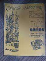 Onan NH Begin Spec J Generator Parts Catalog Manual  