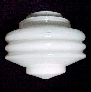 White Glass Art Deco Pendant Light 4 X6 X 8 Shade Globe Swag Lamp 