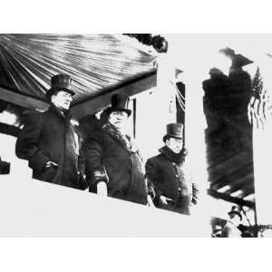 William Howard Taft Reviews Parade After his Inauguration as President 